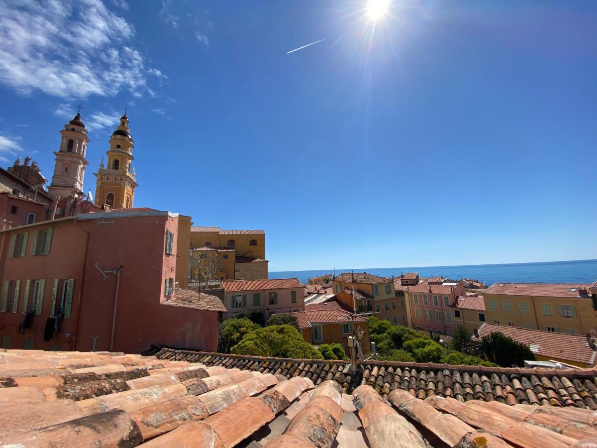 Montee Fleurie Apartment Menton Exterior foto